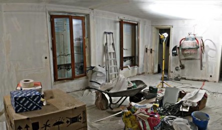 Chantier de rénovation à Paris