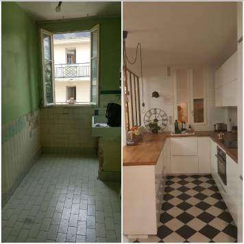 Rénovation d'un appartement style indus à Paris