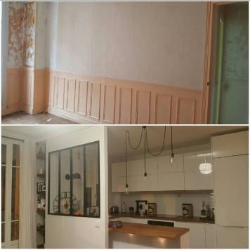 Rénovation d'un appartement style indus à Paris